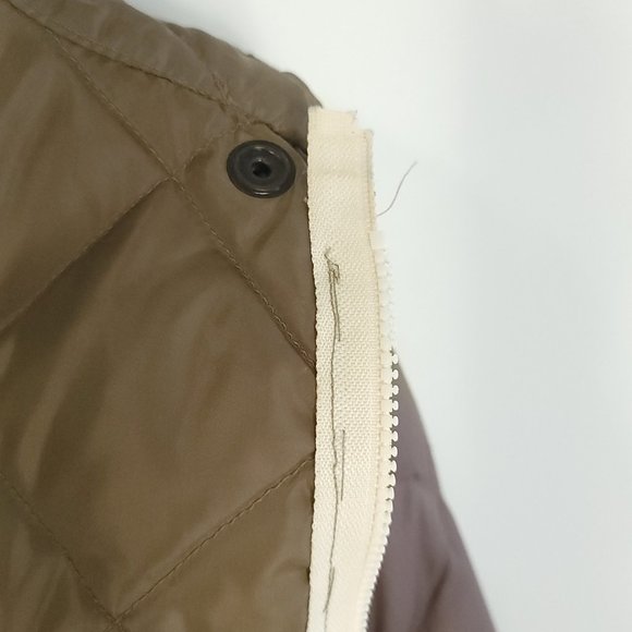 Eddie Bauer Coat Jacket Women's LT Light Purple Goose Down Snap Zip Front Retro - Picture 10 of 14